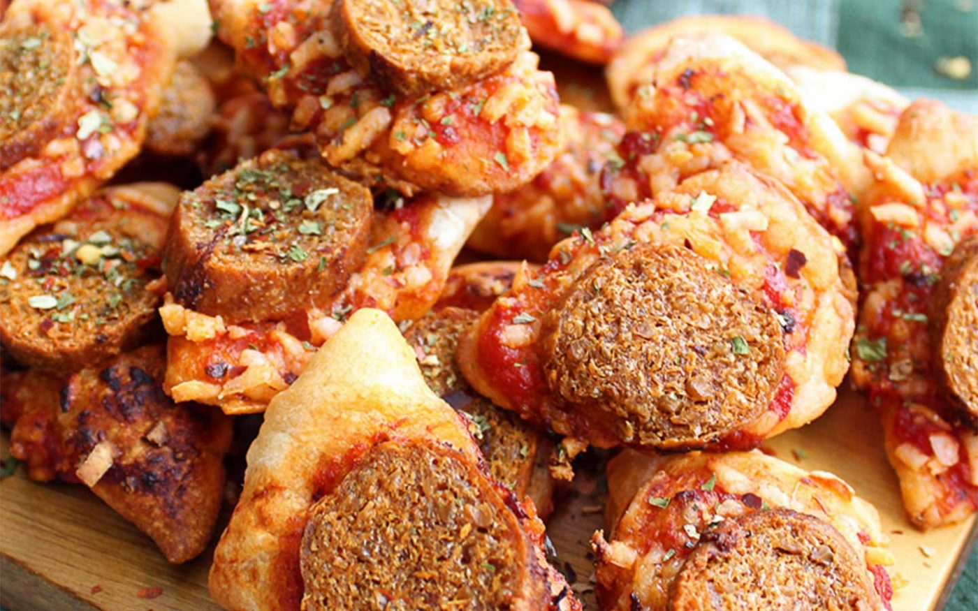 Beyond Sausage Air Fried Pizza Chips Recipes from PFFC